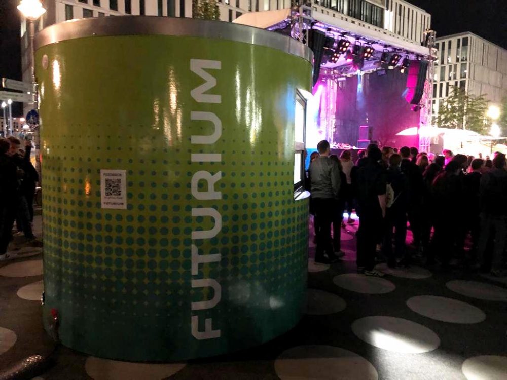 Veloform bboxx ticket booth Futurium