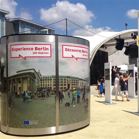 Veloform EXPO Milano 2015 Reference bboxx Promostand in System Leichbauweise