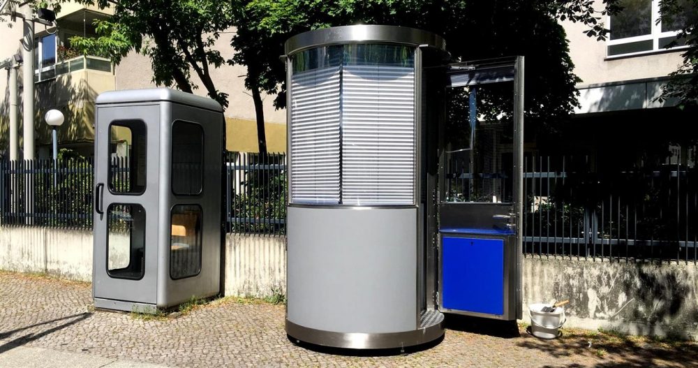 Veloform bboxx Postenhaus Sicherheits-Pavillon für Wachposten im öffentlichen Raum